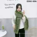 Faux Raccoon and Fox Fur Scarf Eswj-77A